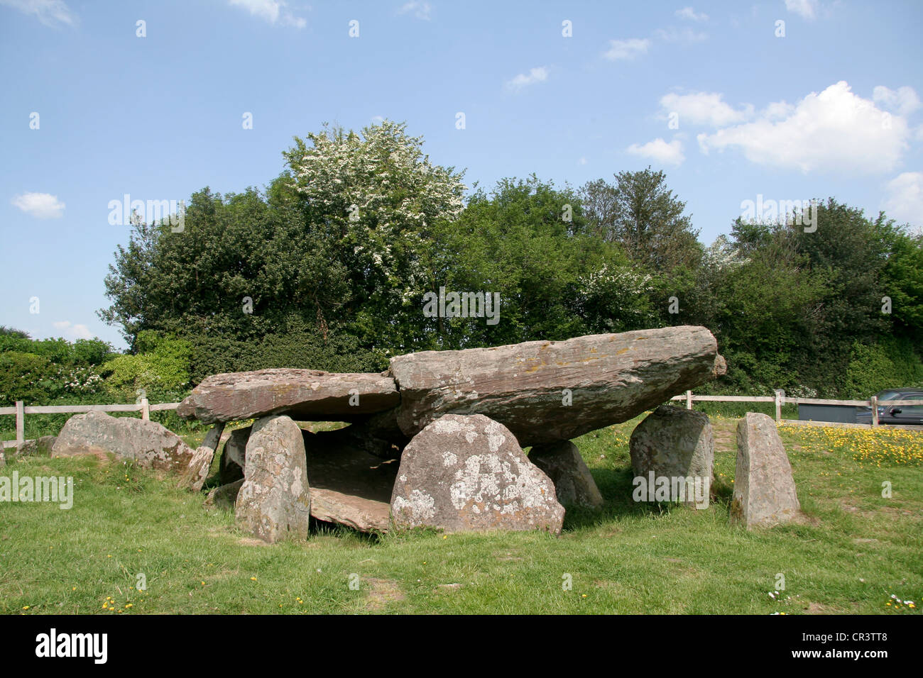 Arthur's Stone Neolithic tomb Dorstone Golden Valley Herefordshire England UK Stock Photo