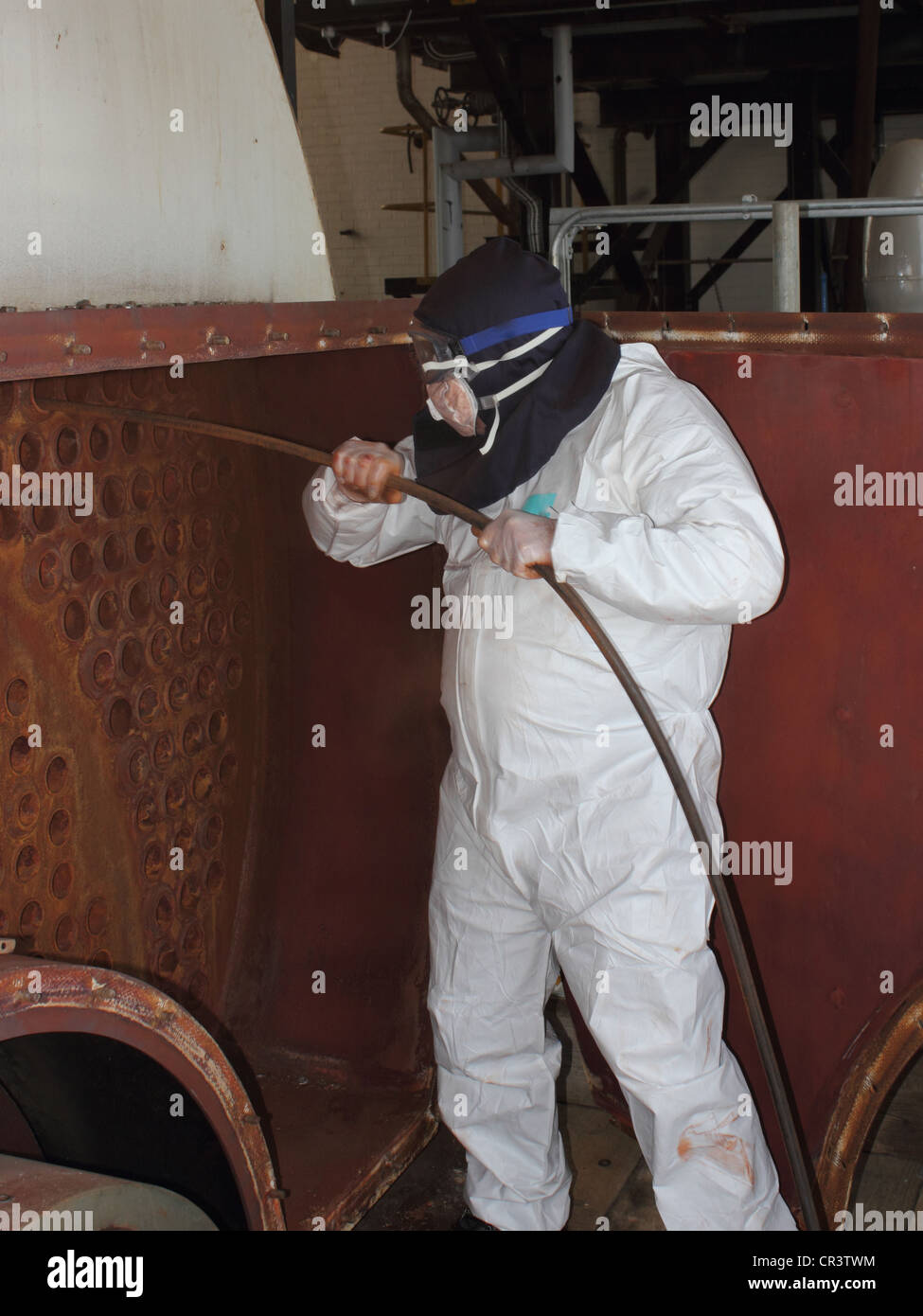 Personal protection equipment. engineer / cleaner wearing his personal