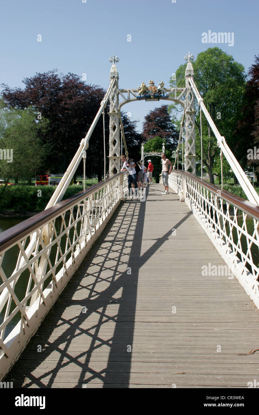Victoria Bridge River Wye Hereford Herefordshire England UK Stock Photo Alamy