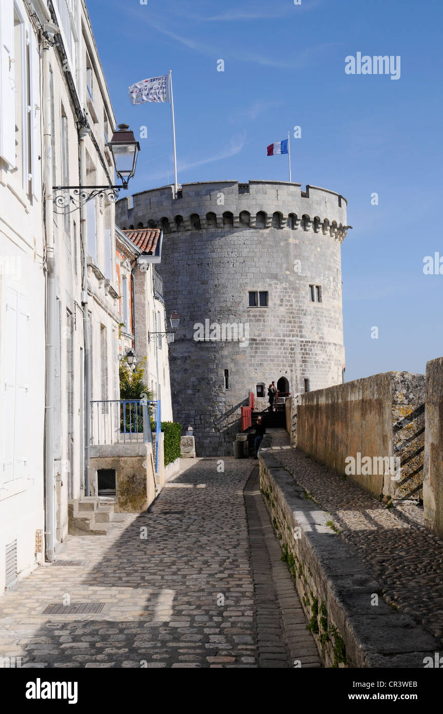 Tour de la Chaine tower, port, La Rochelle, Charente-Maritime, Poitou-Charentes, France, Europe, PublicGround Stock Photo