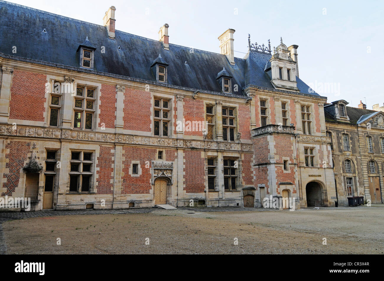 Synodal Palace, bishop's palace, museum, Sens, Yonne, Bourgogne, Burgundy, France, Europe, PublicGround Stock Photo
