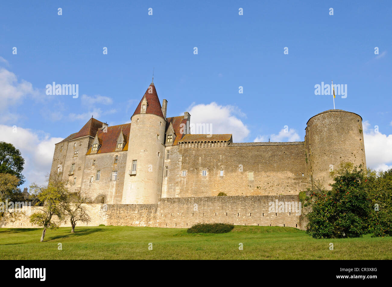 Chateau, castle, Chateauneuf, Dijon, Coted'Or, Bourgogne, Burgundy