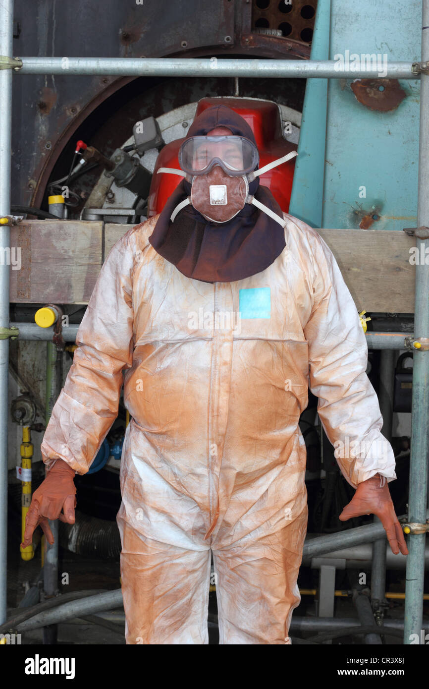 Personal protection equipment. engineer / cleaner wearing his personal