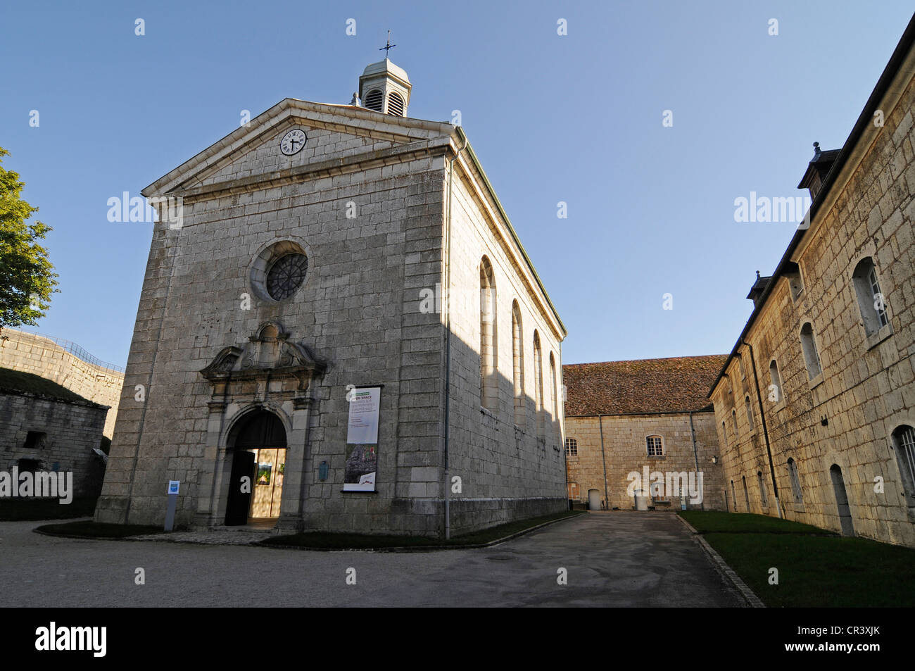 Saint Etienne, chapel, church, La Citadelle, Citadel, fortifications of Vauban, UNESCO World Heritage Site, Besancon Stock Photo