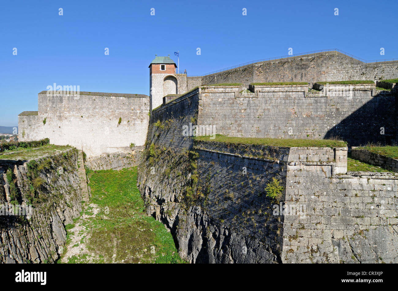 La Citadelle, Citadel, fortifications of Vauban, UNESCO World Heritage Site, Besancon, department of Doubs, Franche-Comte Stock Photo