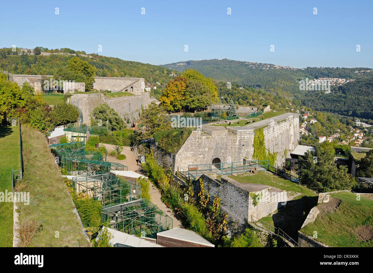 Zoo, Museum of Natural History, La Citadelle, Citadel, fortifications of Vauban, UNESCO World Heritage Site, Besancon Stock Photo