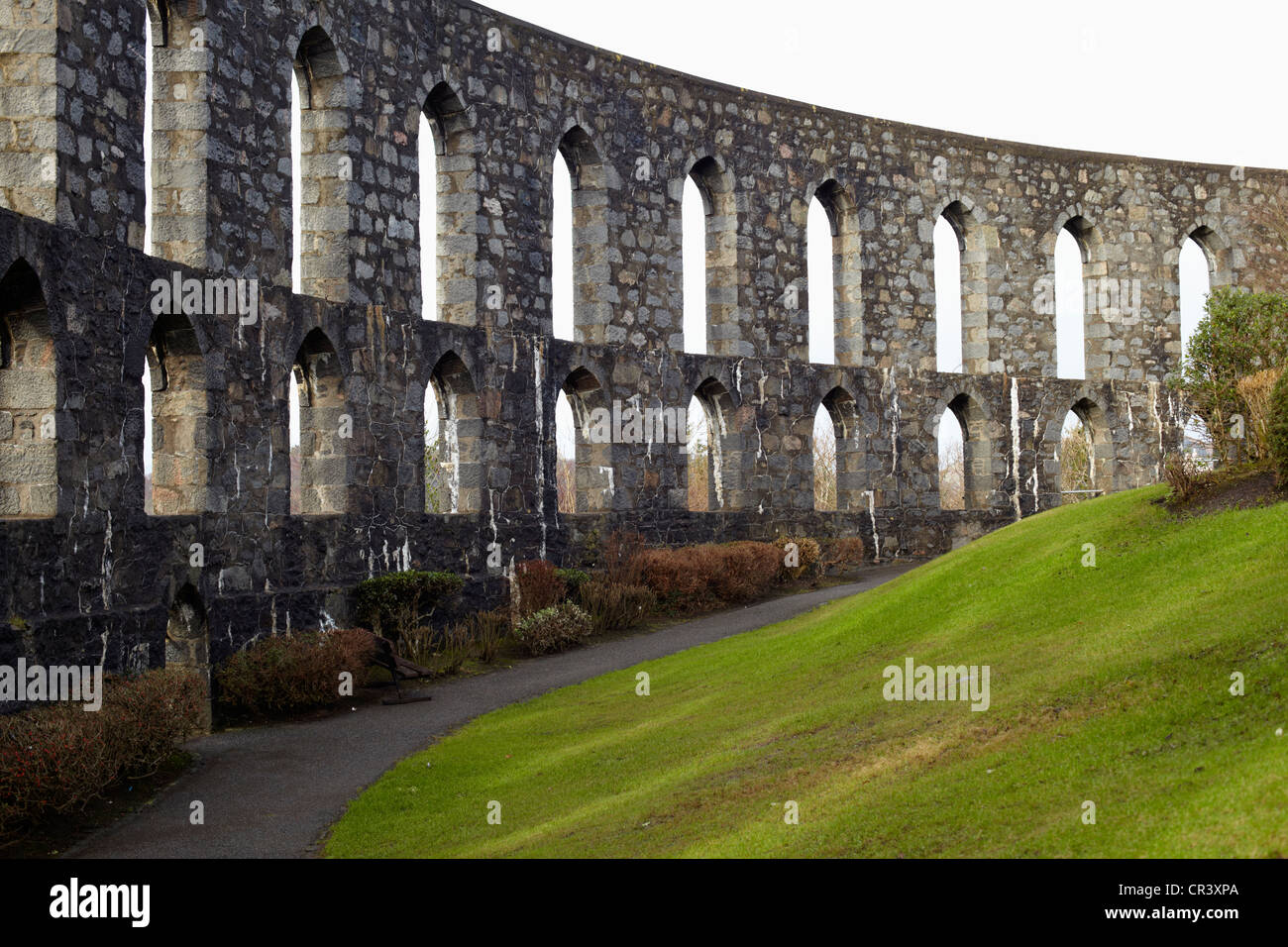 Lancet Arches of McCaig's Tower, Oban Stock Photo Alamy
