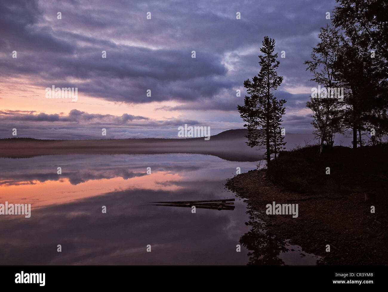 Finland, Lapland Province, Inarjarvi Lake (Inari Lake Stock Photo Alamy
