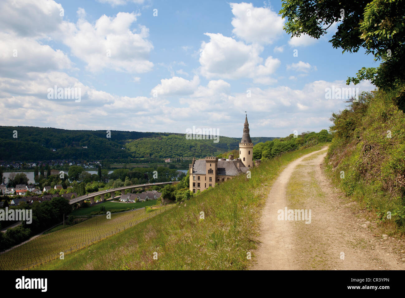 Schloss Arenfels Castle, Bad Hoenningen, Rhineland-Palatinate, Germany ...