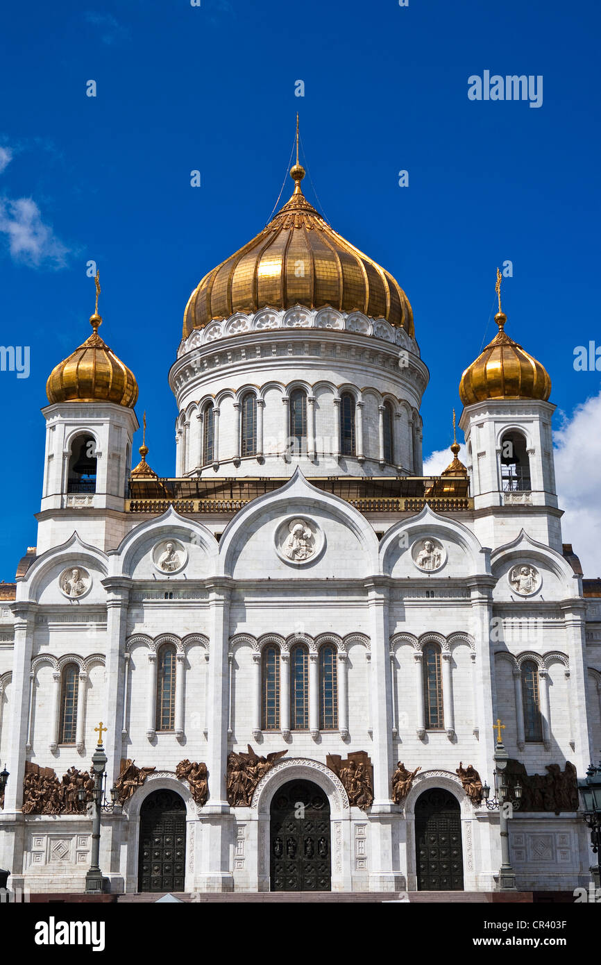 Russia, Moscow, Cathedral of Christ the Saviour Stock Photo