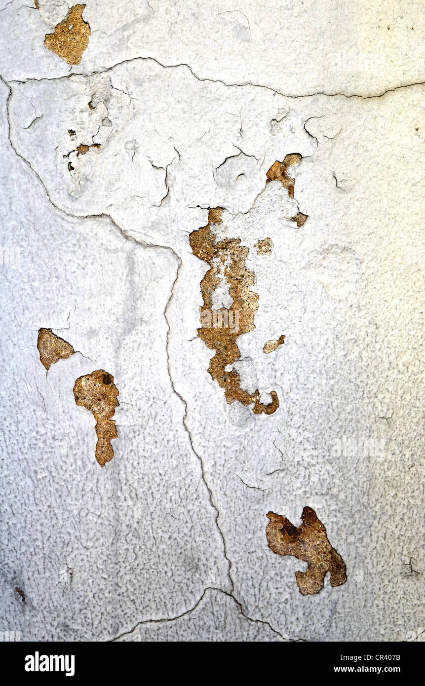 Cracked wall with paint flaking off Stock Photo Alamy