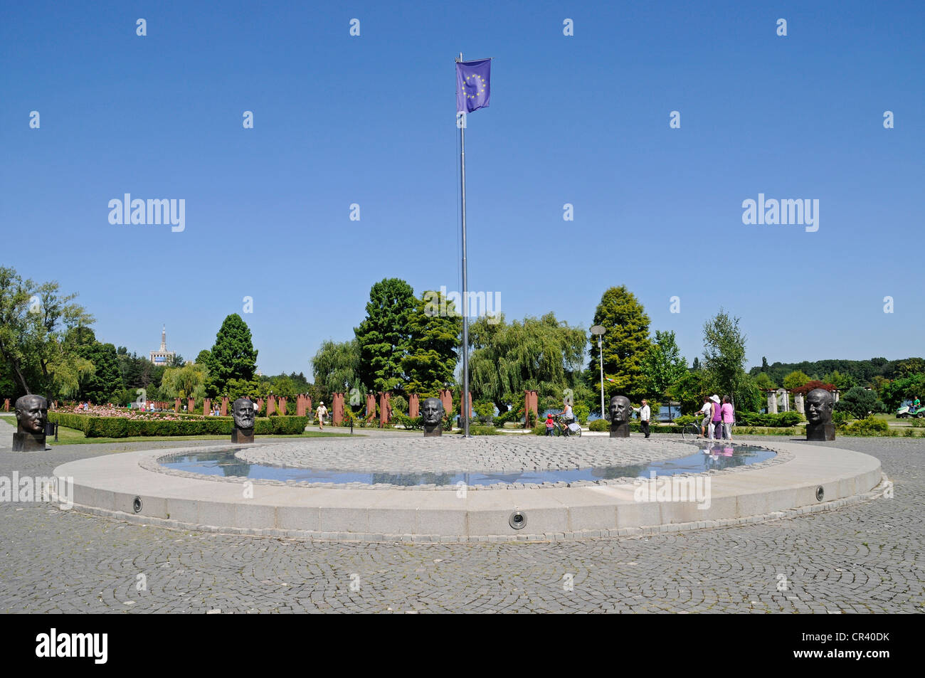 Europe Square, sculptures, Herastrau Park, Bucharest, Romania, Eastern Europe, PublicGround Stock Photo