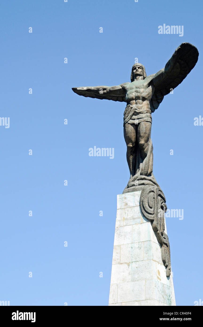 Eroilor Aerului, Monument to the Heroes of the Air, Bulevardul Aviatorilor, Aviators’ Boulevard, Bucharest, Romania Stock Photo