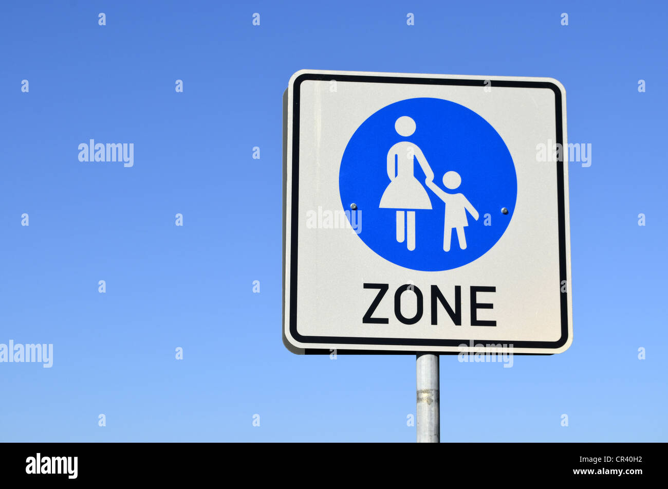 Traffic sign, pedestrian zone, Germany, Europe Stock Photo Alamy