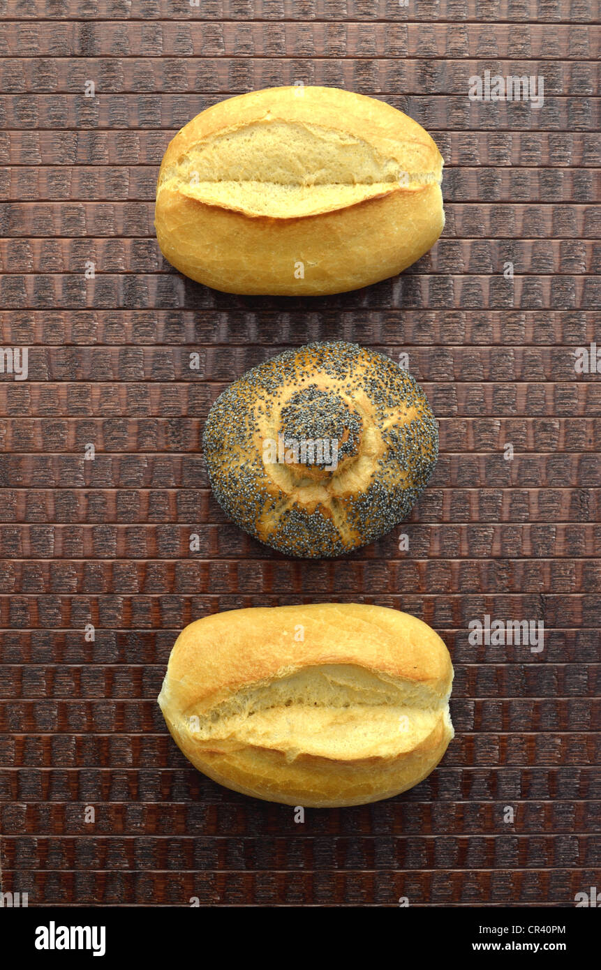 Rolls, poppy seed roll Stock Photo Alamy