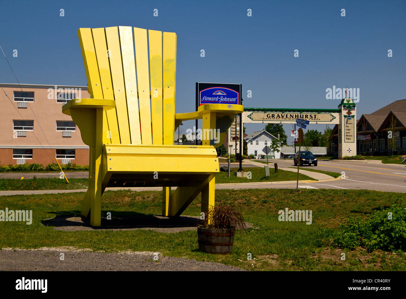 Entry gate to Gravenhurst, Ontario Stock Photo Alamy