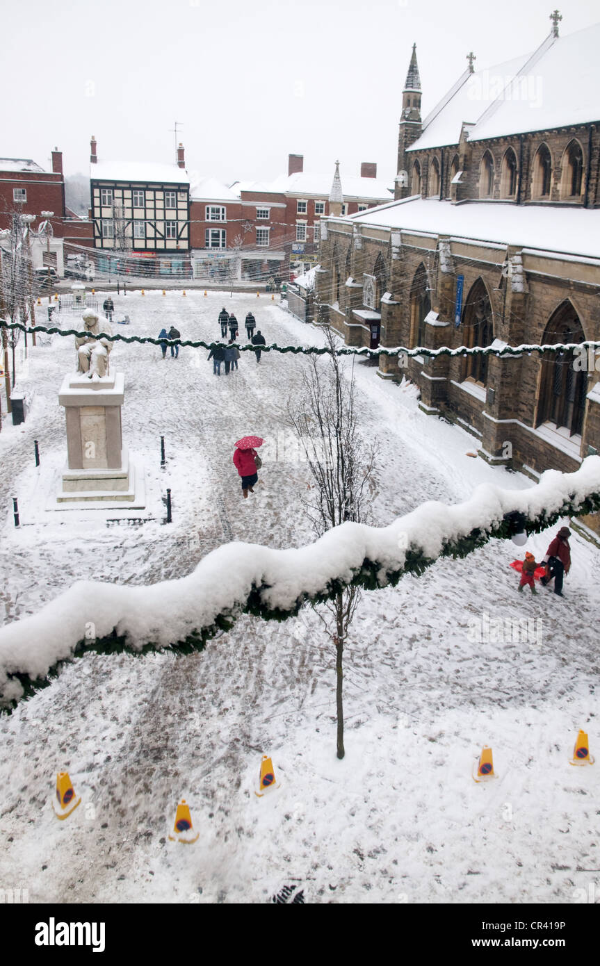 Lichfield Market Square Dr Johnson's Statue St Mary's Heritage Centre