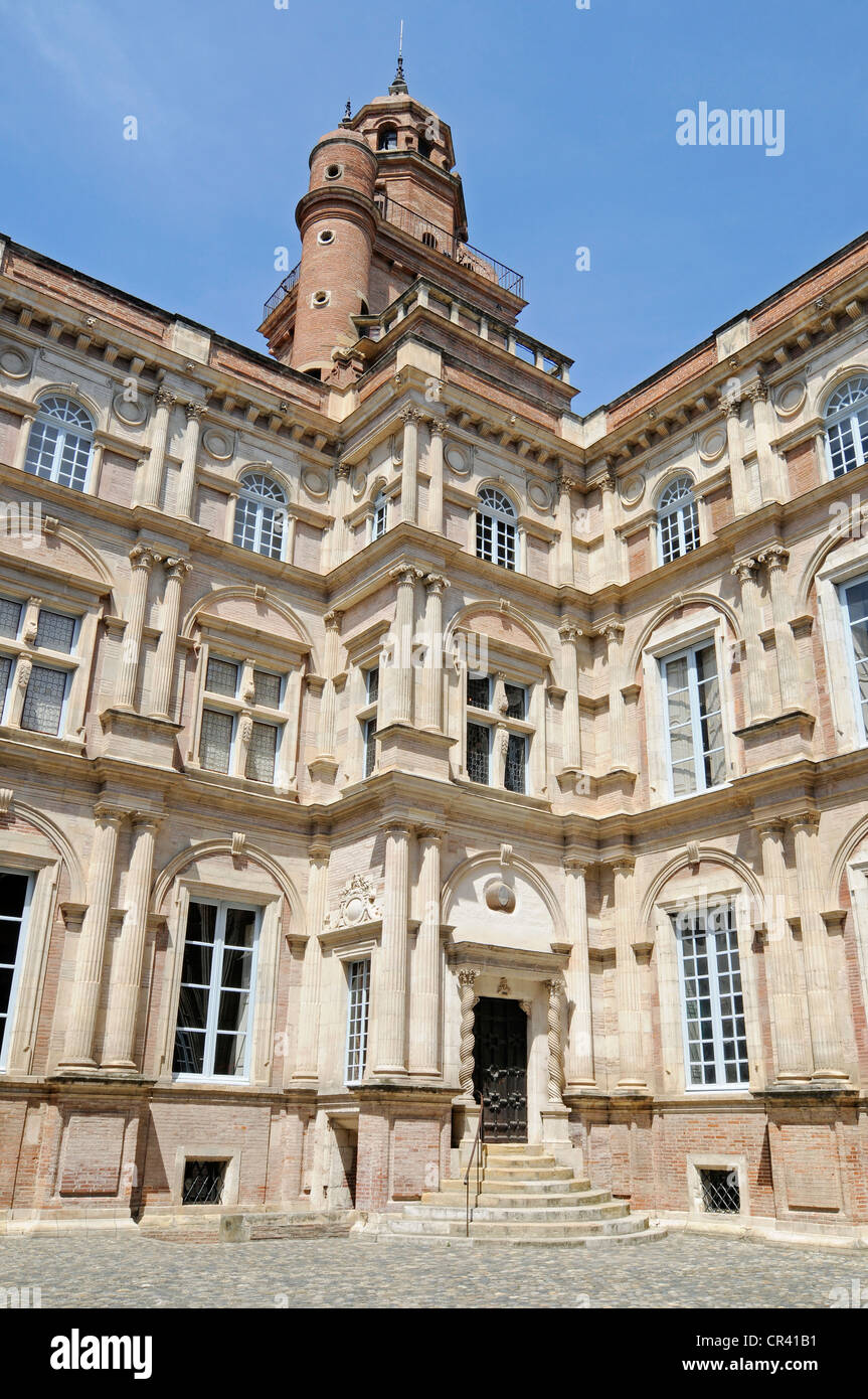 Hotel d'Assezat mansion, home of the Academie des Jeux floraux, Foundation Bemberg, art collection, Toulouse Stock Photo