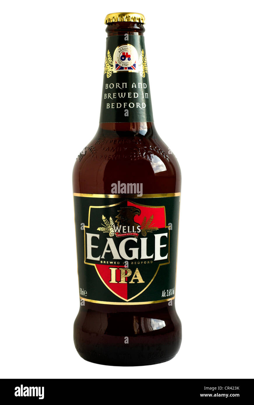 Wells Brewery Eagle IPA (India Pale Ale) bottled beer - current @ 2012. Stock Photo