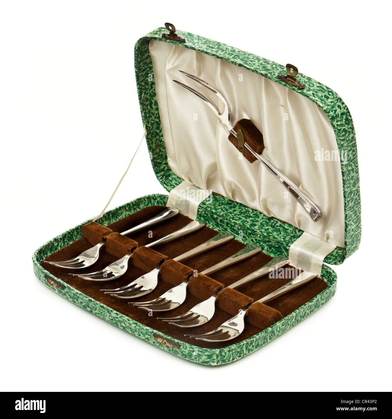 1930's Silver plated (EPNS) cake / pastry forks by James Ryals & Co