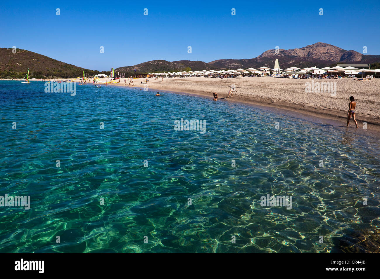 France Corse Du Sud Cargese Chiuni Beach Stock Photo