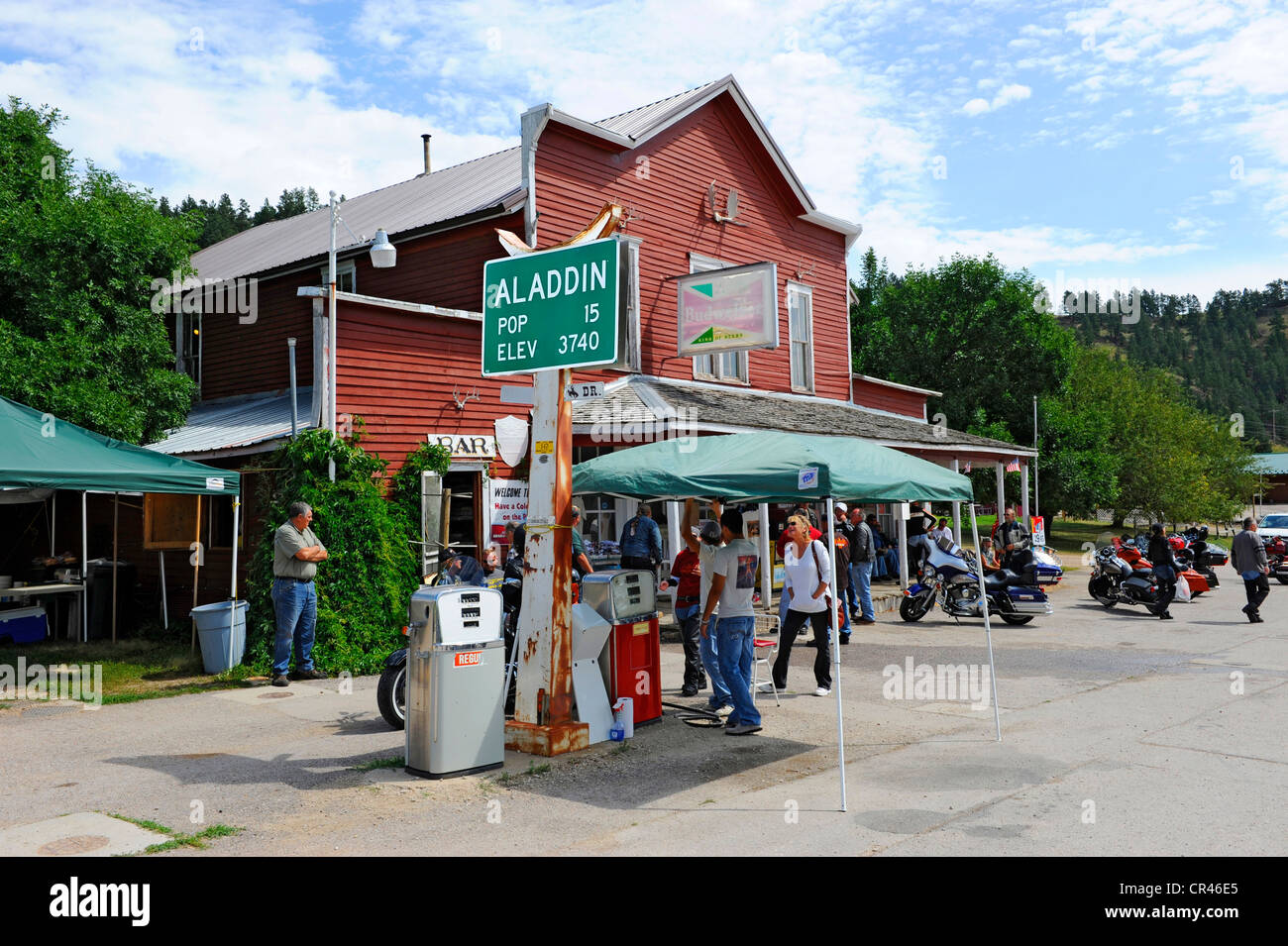 Aladdin Wyoming WY Small Town Rest Stop General Store Stock Photo Alamy