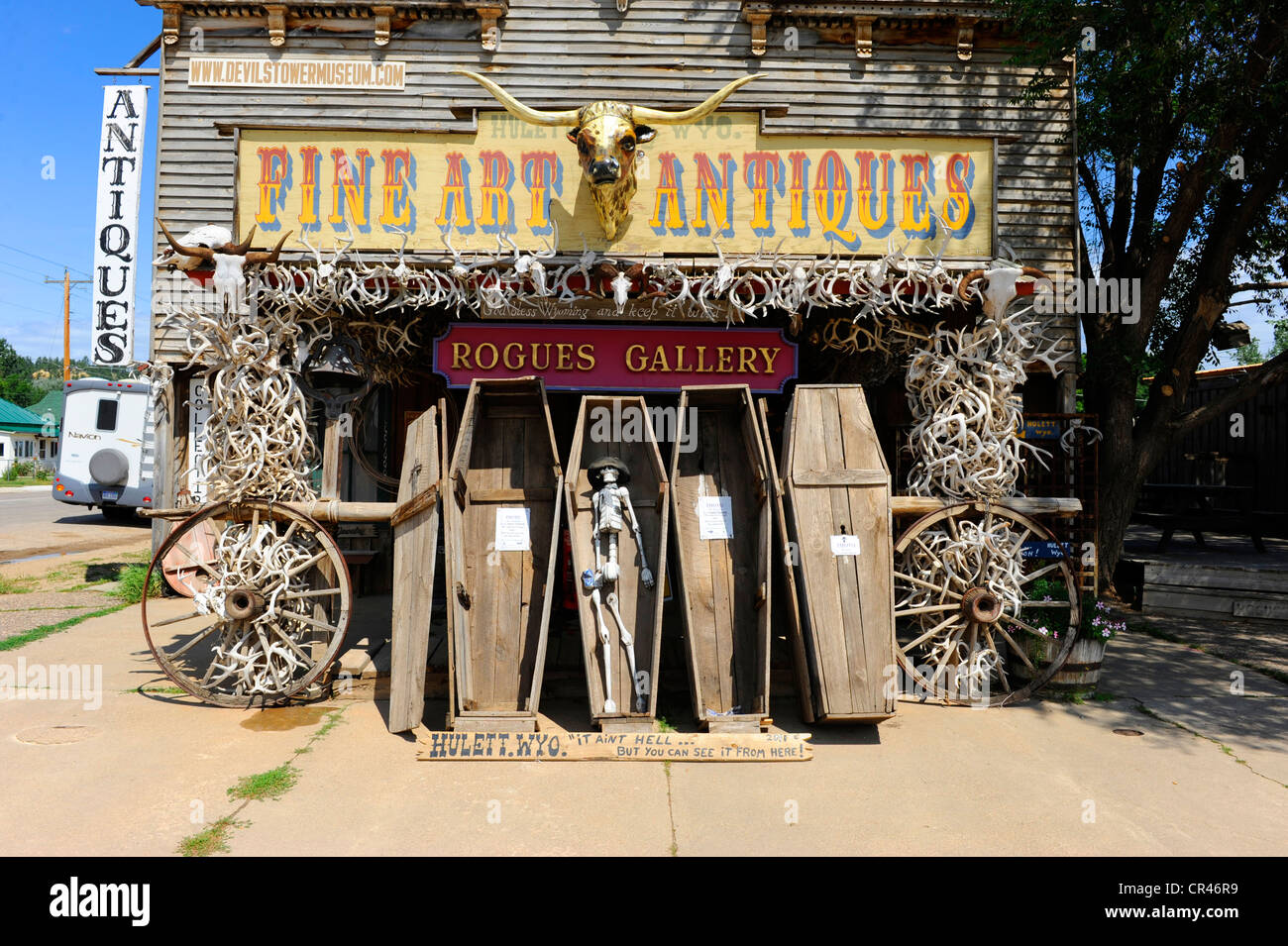 Rogues Gallery Hulett Wyoming near Devil's Tower National Monument  Stock Photo