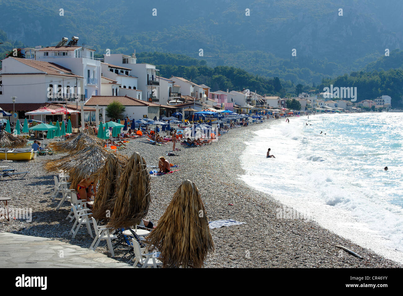 Kokkari, Samos island, southern Sporades, Aegean sea, Greece, Europe Stock Photo