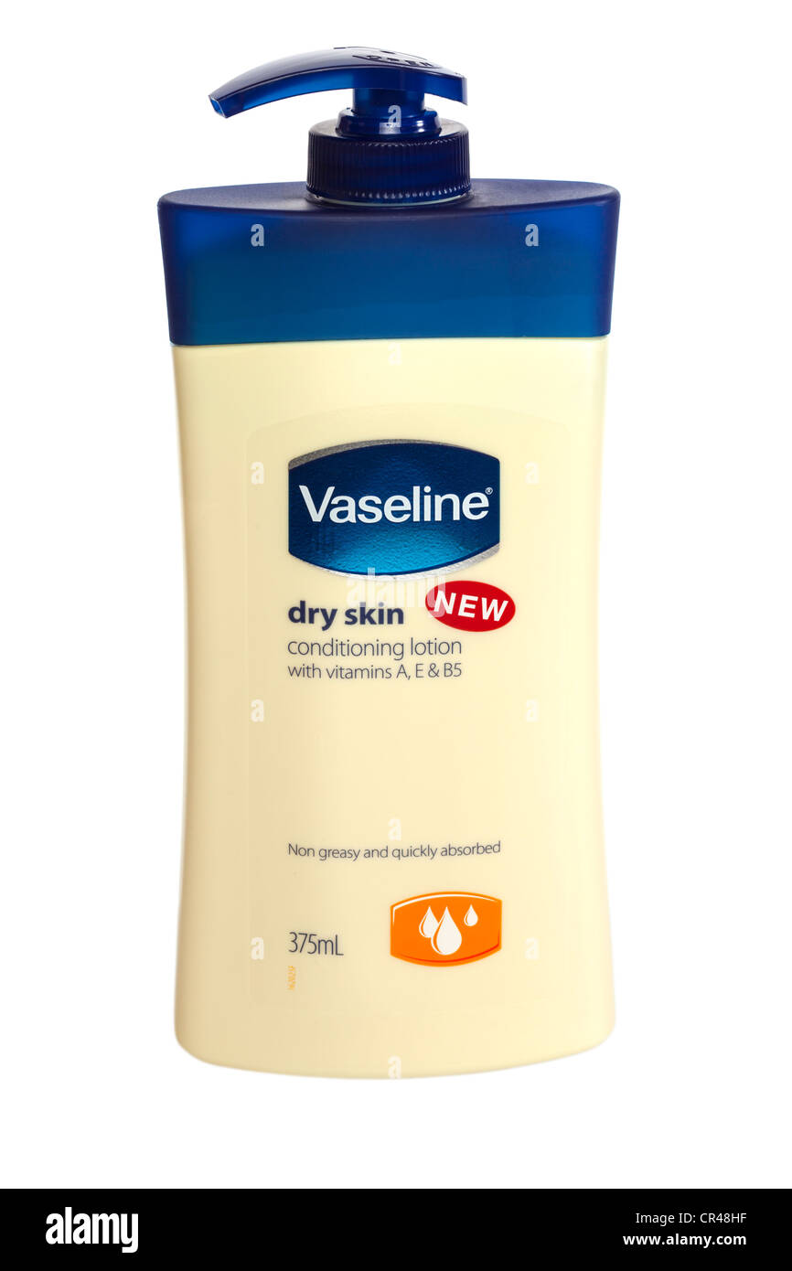 Vaseline Dry Skin Conditioning Lotion Stock Photo