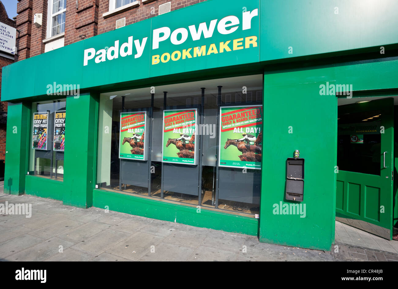 Paddy Power Bookmaker, Edgware, Middlesex, England, UK Stock Photo Alamy