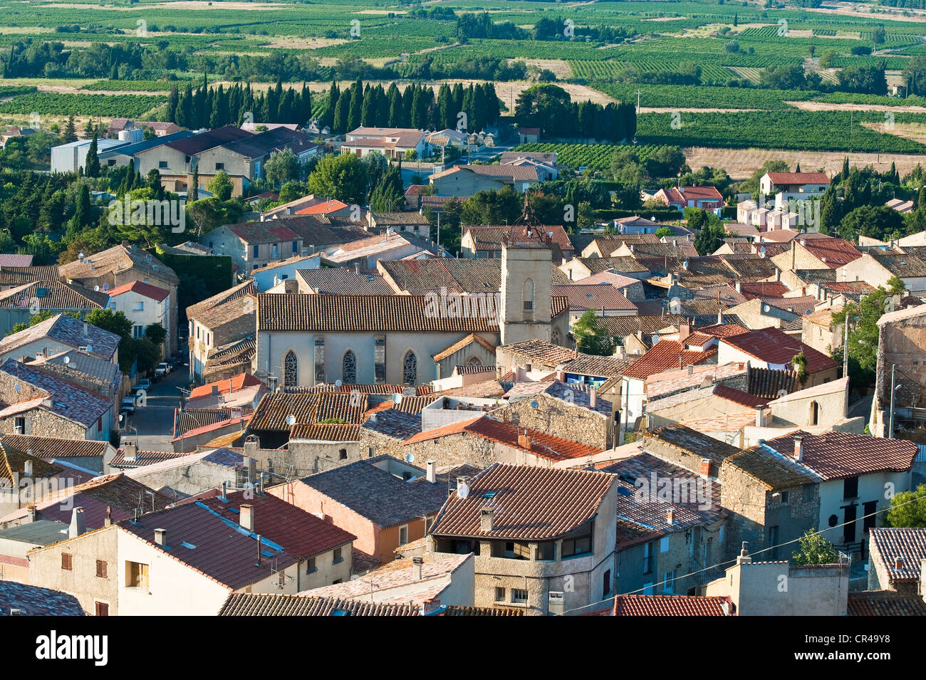 France, Aude, Corbieres, Roquefort des Corbieres wine producing village
