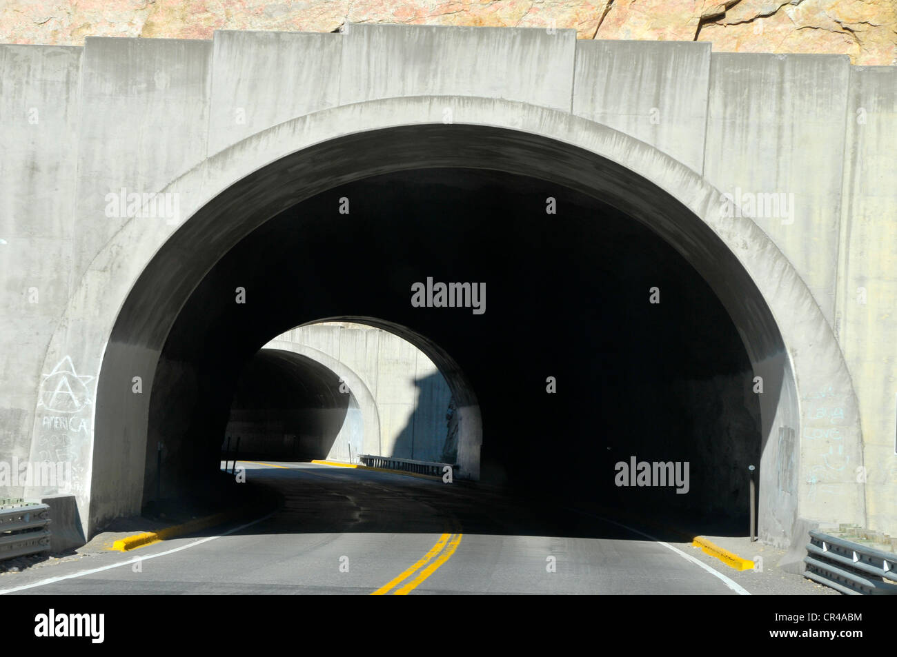 Tunnels along Buffalo Bill Reservoir Shoshone National Forest
