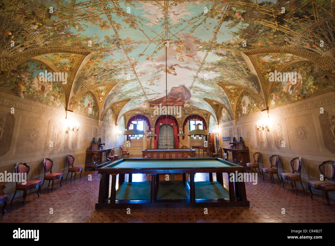 Italy, Tuscany, near Florence, Poggio a Caiano Medici Villa, lounge