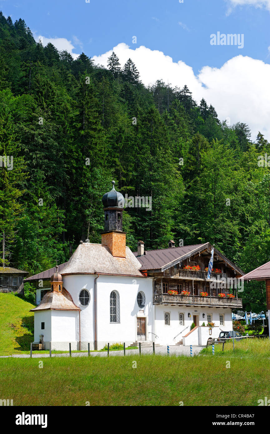 Former bath house, Wildbad Kreuth, Kreuth, Upper Bavaria, Bavaria