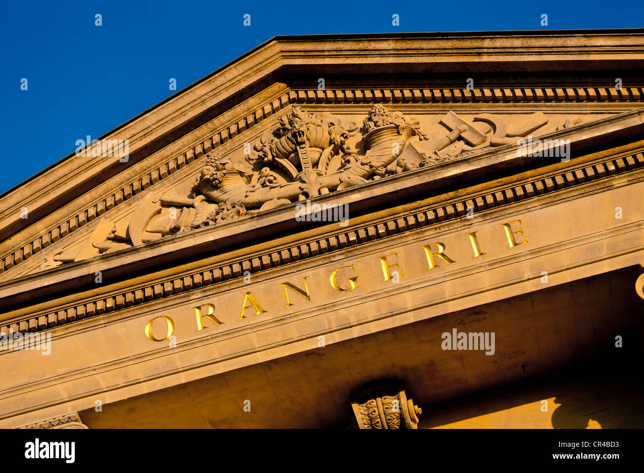 Tympanum, Orangerie Museum in Jardin des Tuileries, Paris, France, Europe Stock Photo