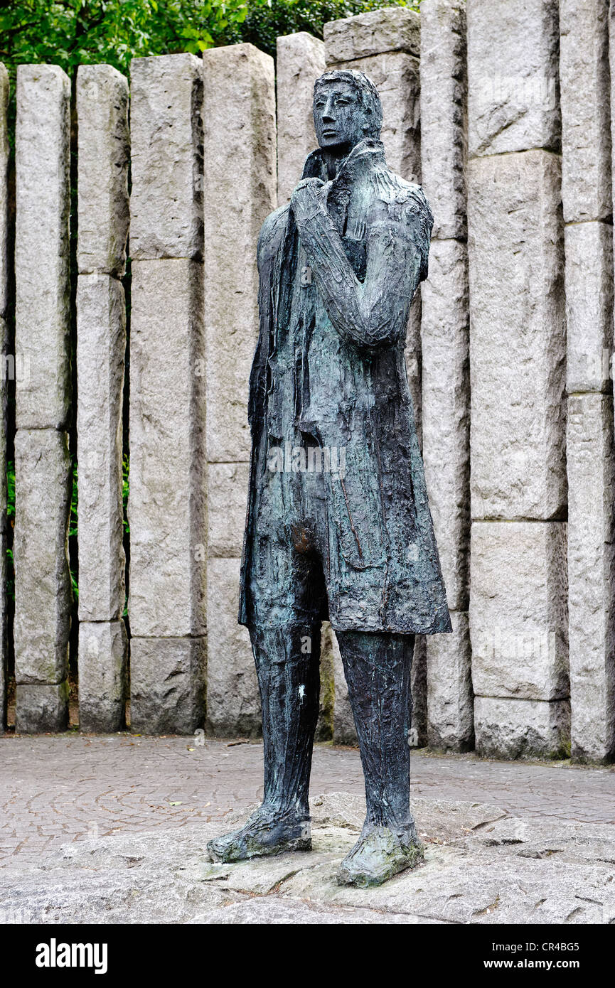 Wolfe Tone, 1763 - 1798, Irish freedom fighter, memorial, St. Stephan's Green, Dublin, Republic of Ireland, Europe, PublicGround Stock Photo