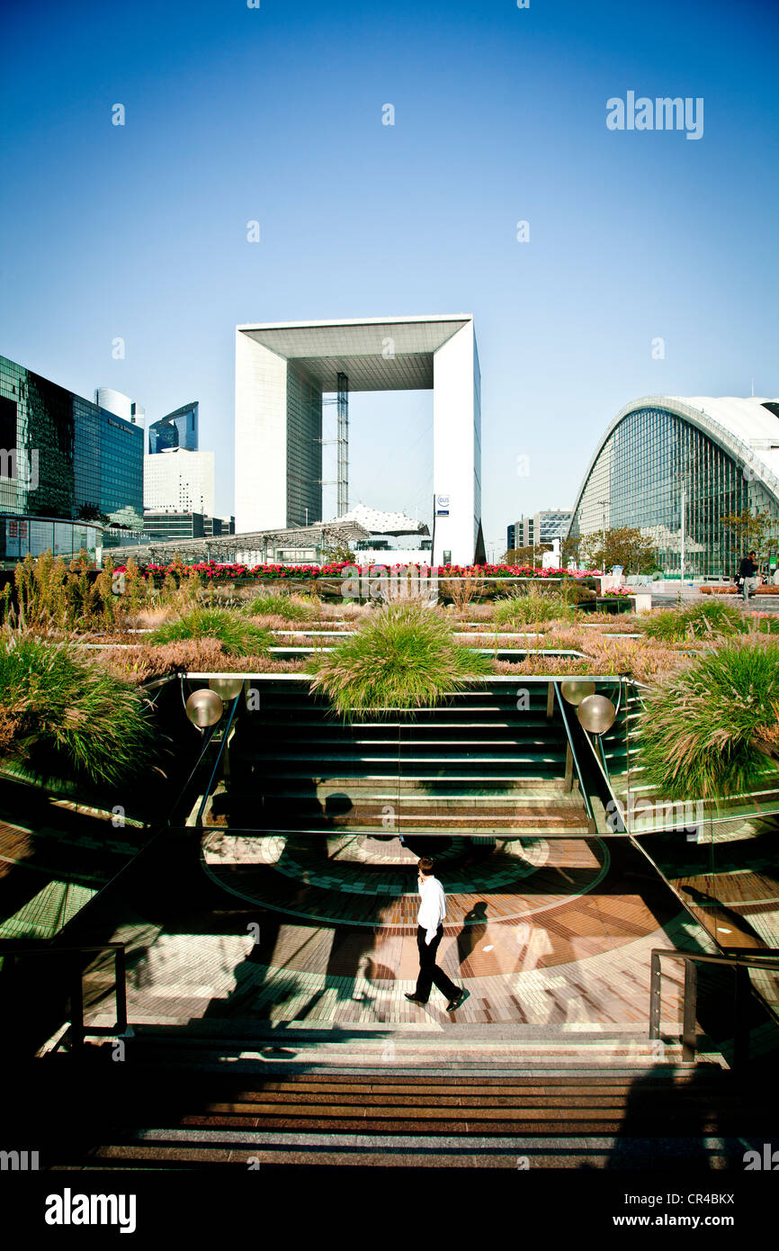 Zone of La Defense, business district, Paris, France, Europe Stock