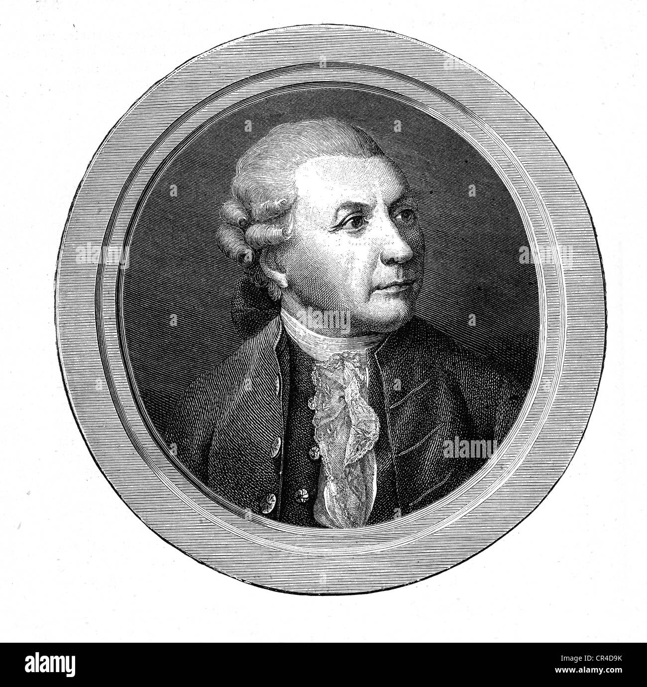 Friedrich Gottlieb Klopstock (1724-1803), poet Stock Photo