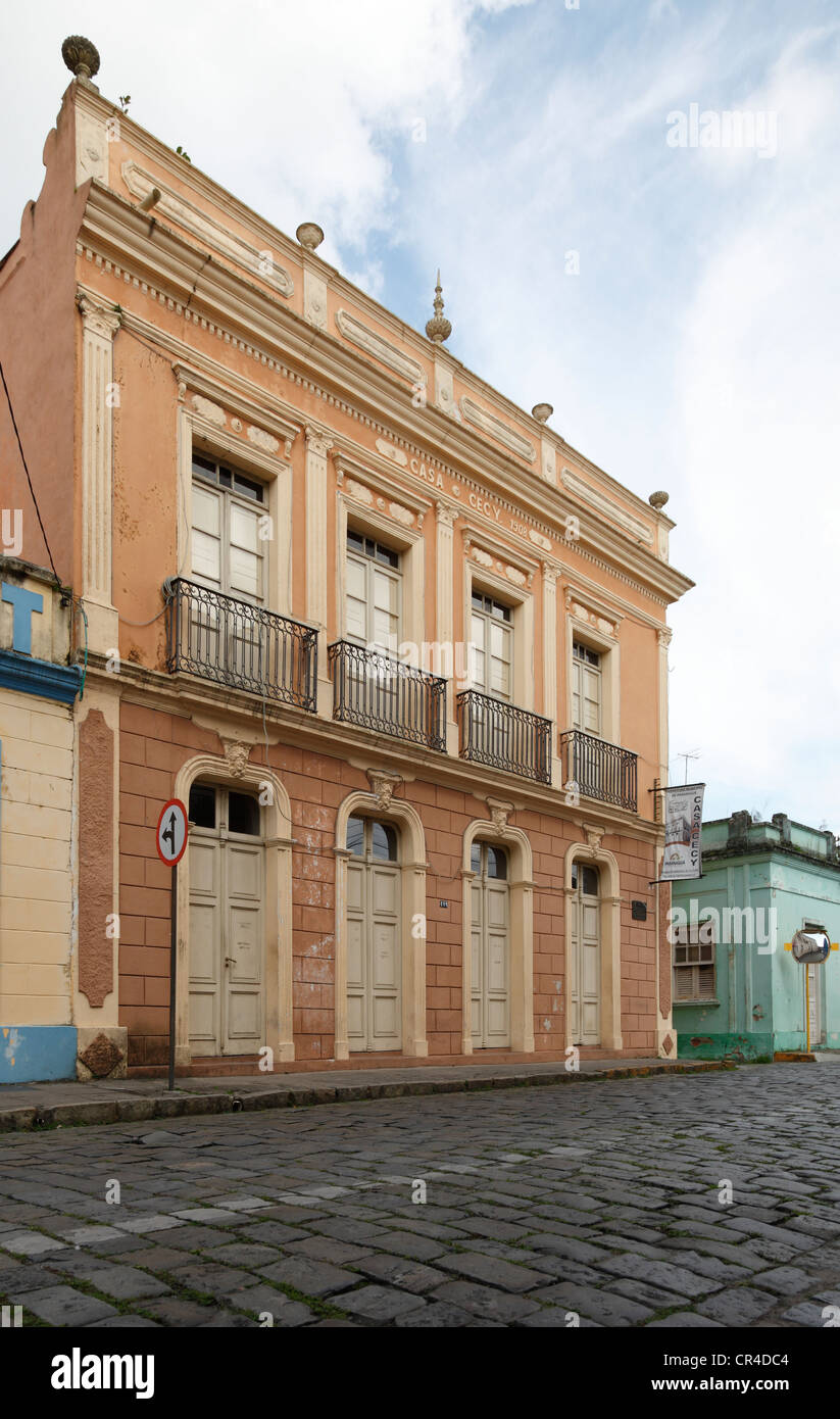 Casa Cecy, Cecy house, historic building, old town of Paranaguá, Paraná, Brazil, South America, PublicGround Stock Photo