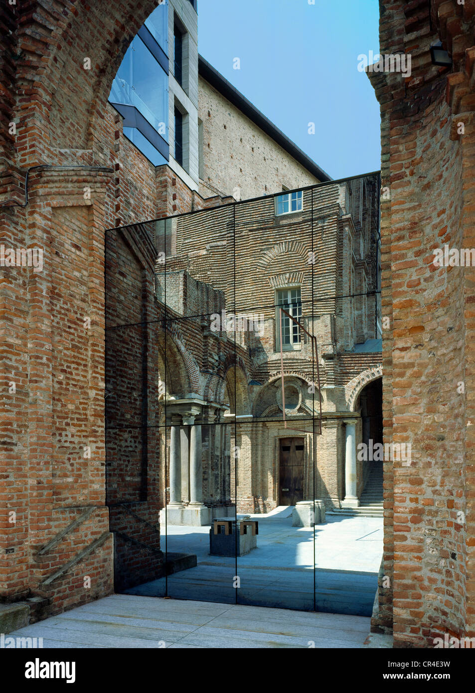 Museum of modern art, former castle, Rivoli, Turin province, Piedmont Italy, Europe Stock Photo