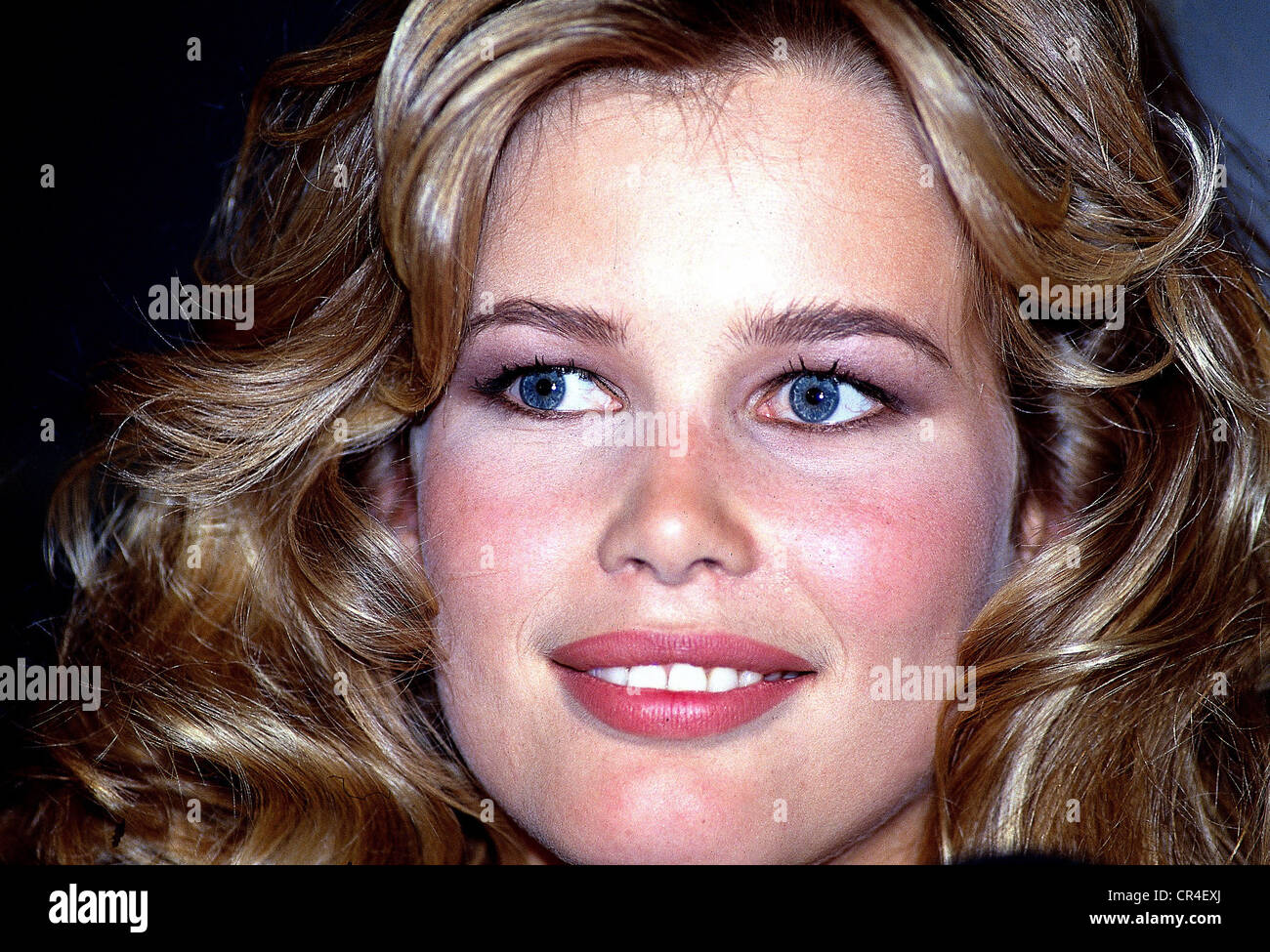 Schiffer, Claudia, * 25.8.1970, German top model, portrait, circa 1992, Stock Photo