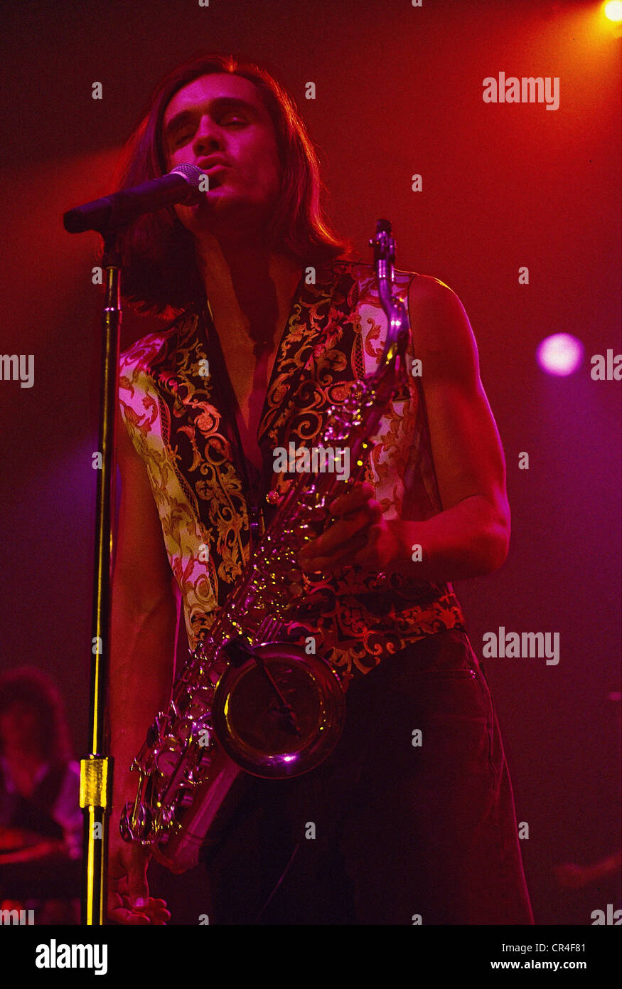 Stigers, Curtis, * 18.10.1965,  US musician, half length, during a concert, circa 1992, Stock Photo