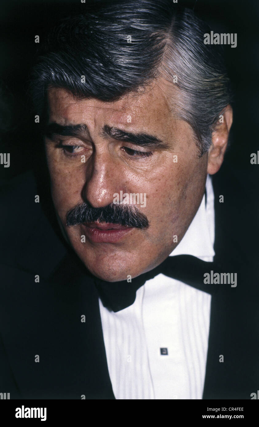 Adorf, Mario, * 8.9.1930, German actor, portrait, German film ball, Hotel Bayerischer Hof, Munich, 1985, Stock Photo