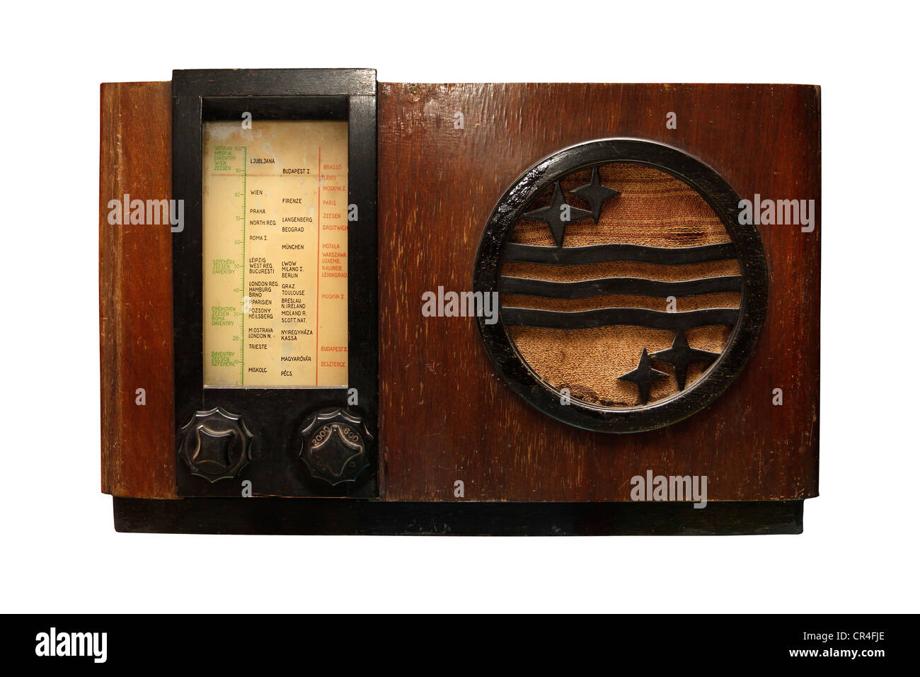 Old vintage radio from 1950 hi-res stock photography and images