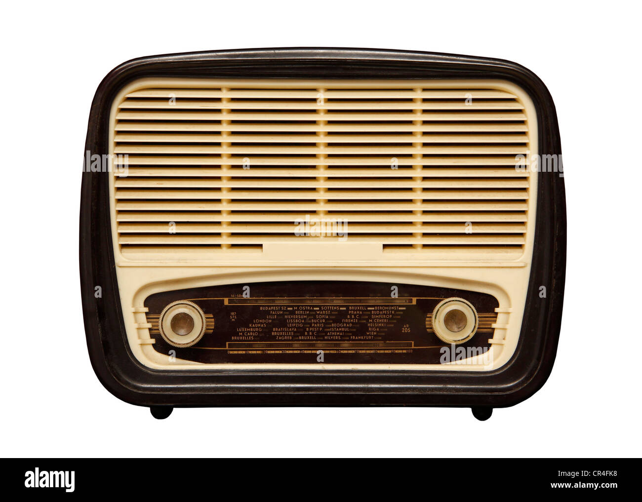 Old radio from 1950 and the years Stock Photo - Alamy