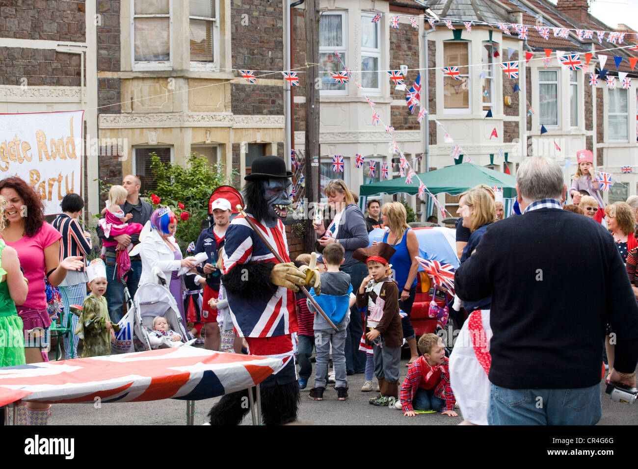 Queens Diamond Jubilee Street Party Stock Photo Alamy