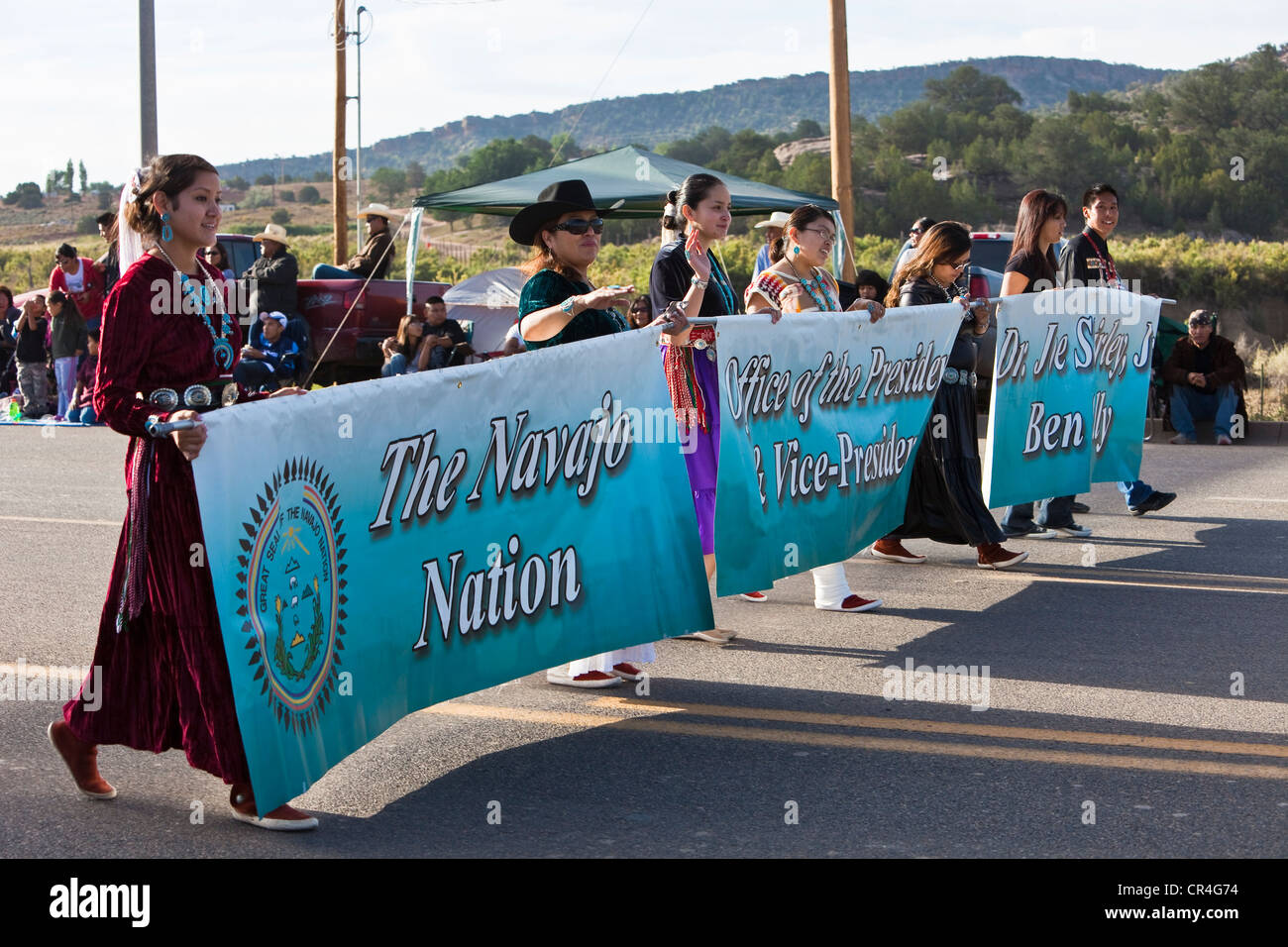 United States, Arizona, Navajo reservation, Window Rock, the capital during the annual September fair Stock Photo