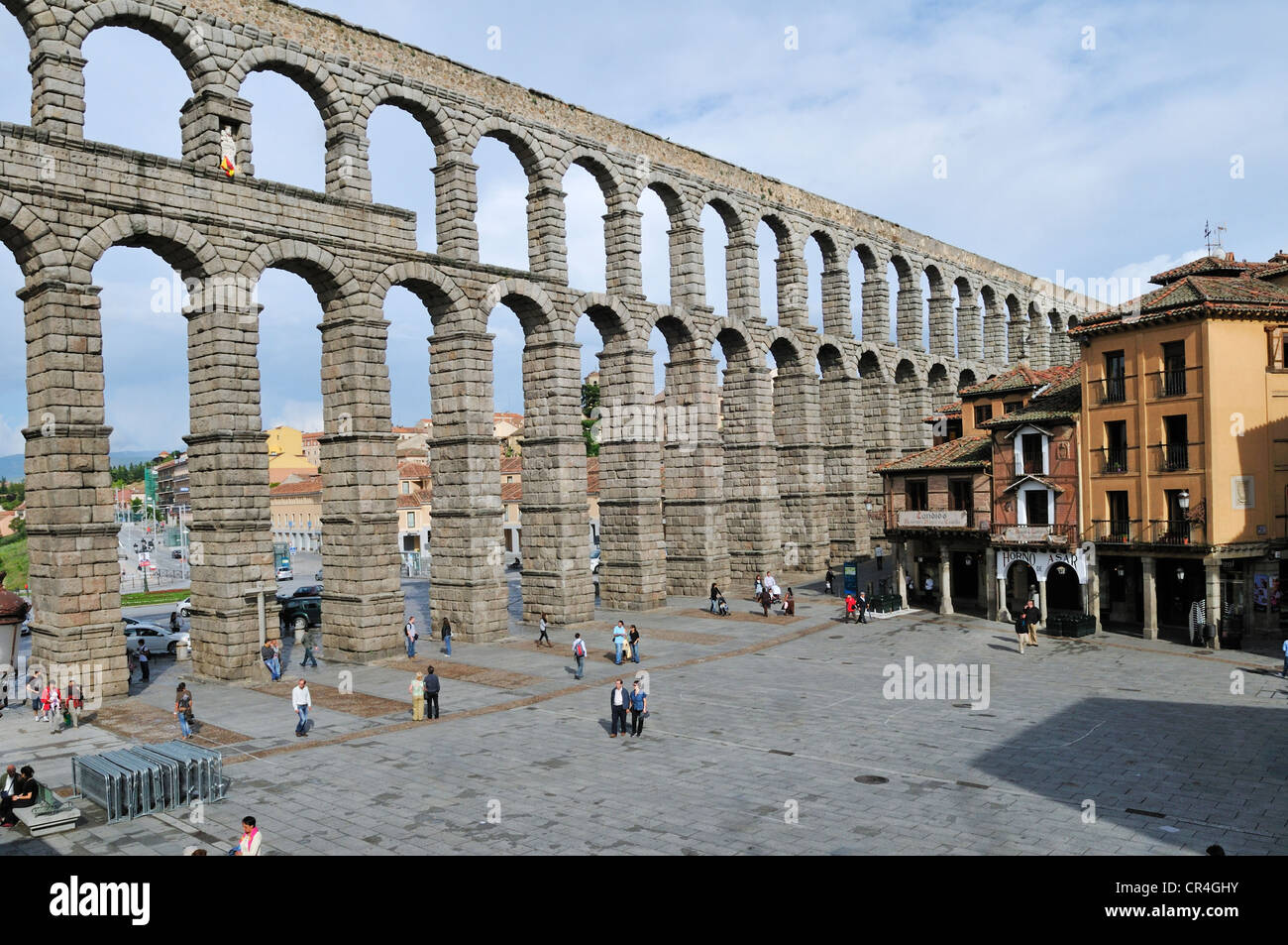 Roman aqueduct, Segovia, Unesco World Heritage Site, Castile and Leon ...