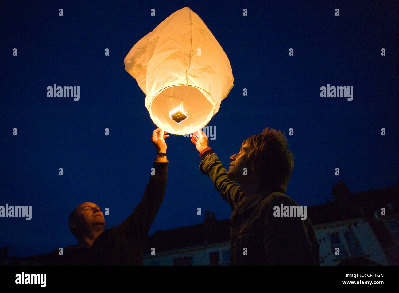 Queens jubliee chinese lanterns Stock Photo