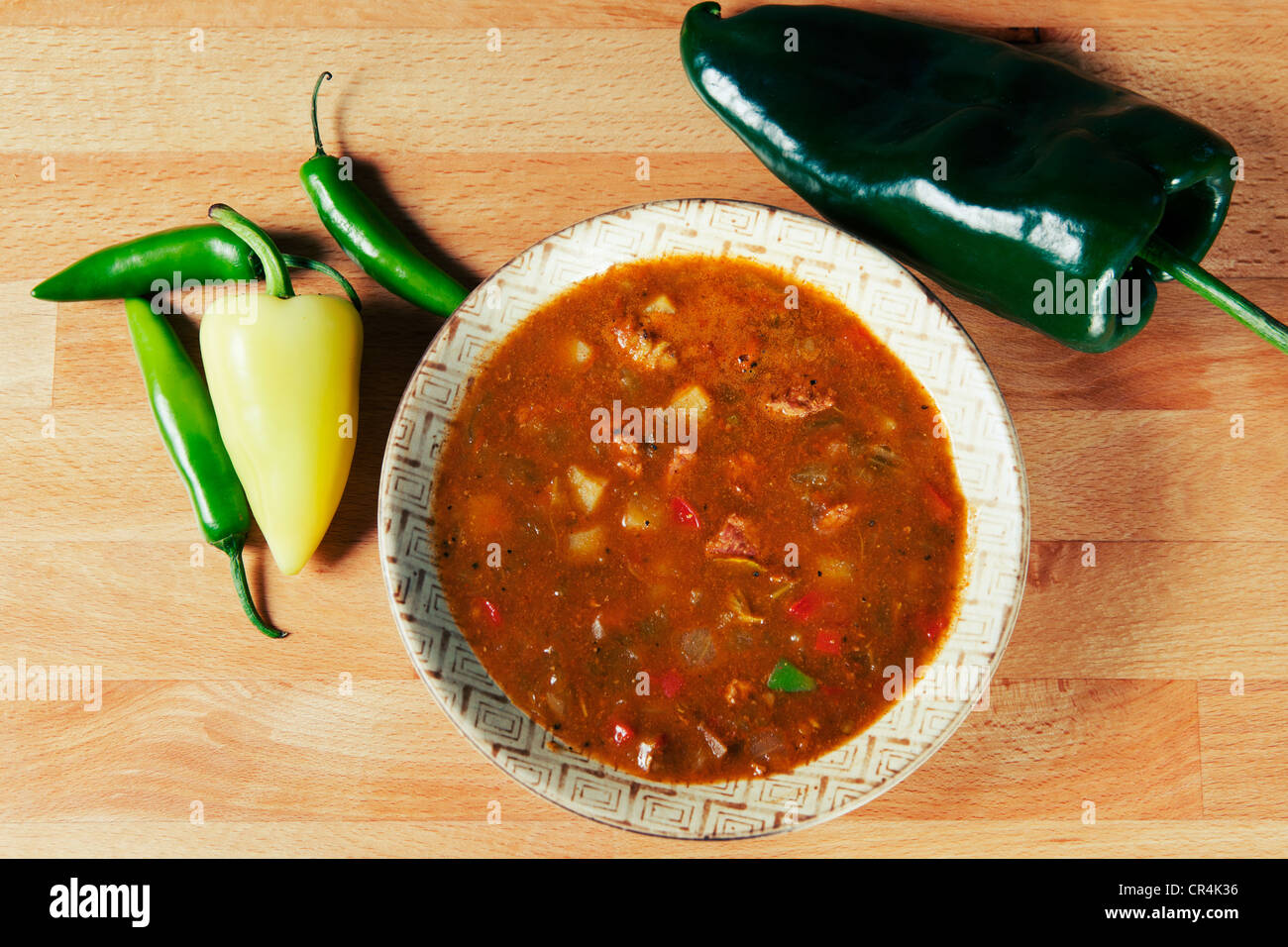 Green Chile Stew made New Mexico Style Stock Photo Alamy